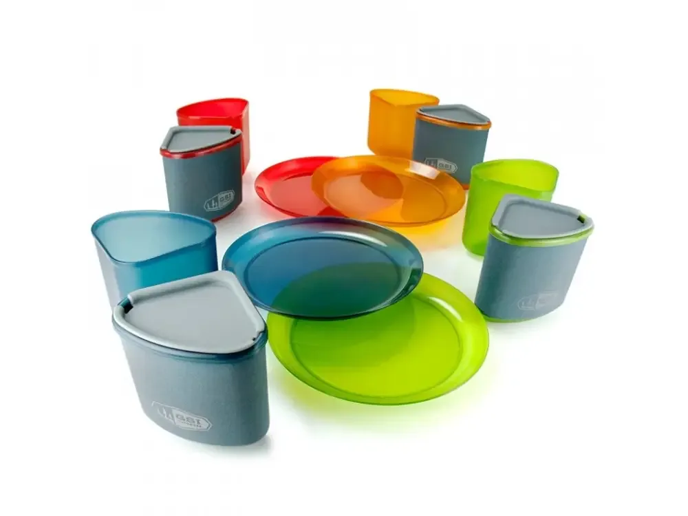 Objednat nyní | Jídelní sada GSI Outdoors Infinity 4 Person Compact Tableset, Multicolor